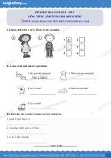 Đề thi học kì 2 Tiếng Anh 2 English Discovery - Đề số 5